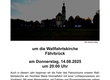 Das Einladungsplakat. In der oberen Hälfte ist ein Foto von der Lichterprozession aus dem letzten Jahr.