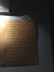 Karte mit Wünschen Bild: Karte mit Wünschen